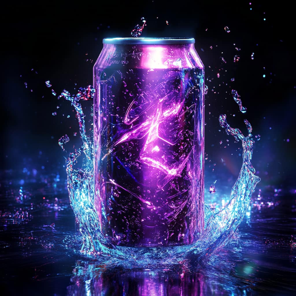 Packaging design «Energy Drink»: акцент на форме; безалкогольный напиток